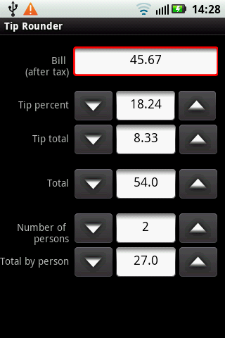 Tip Rounder Android Finance