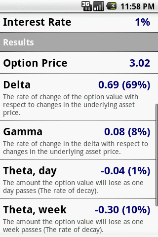 Options Calculator Android Finance