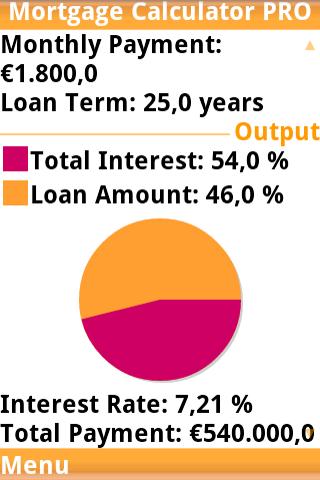 Mortgage Calculator PRO trial Android Finance