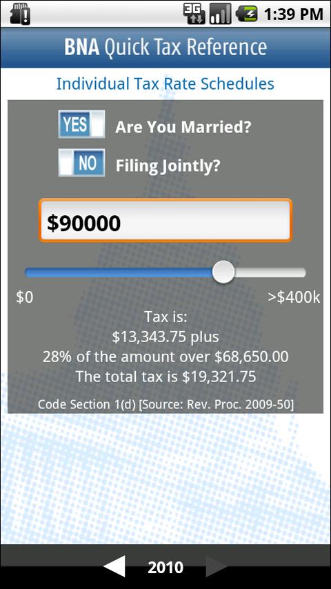 BNA Quick Tax Reference Android Finance