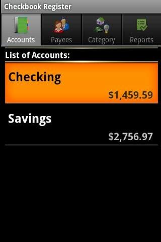 Checkbook Register Android Finance