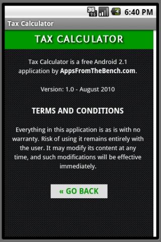 Tax Calculator Android Finance