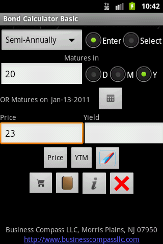 Bond Calculator Basic Android Finance