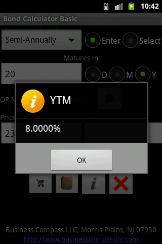 Bond Calculator Basic Android Finance