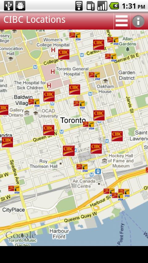 CIBC ABM and Branch Locations