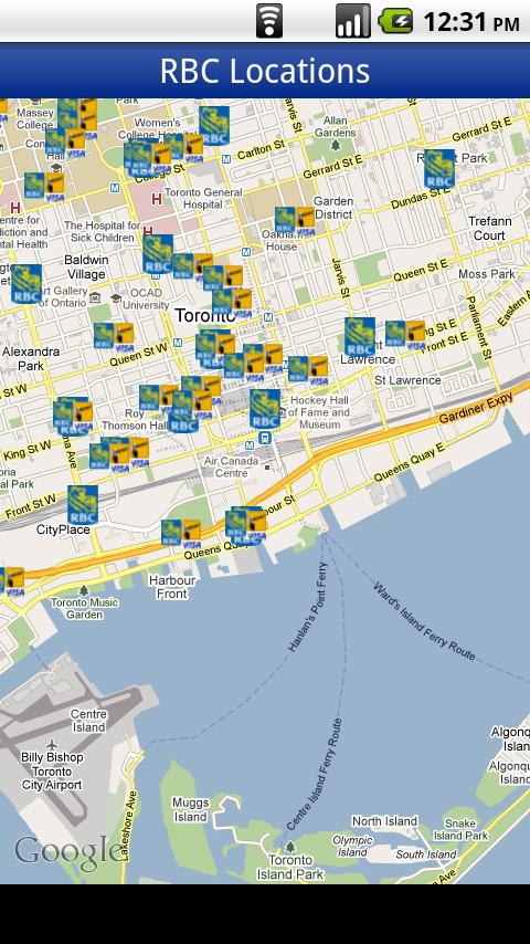 RBC ATM and Branch Locations Android Finance
