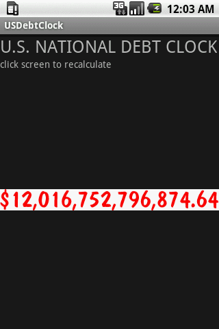 U.S. National Debt Clock Android Finance