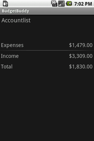 BudgetBuddy Personal Android Finance