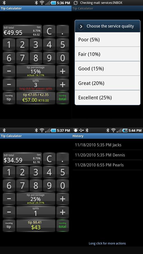 Tip Calculator Free (Charity) Android Finance