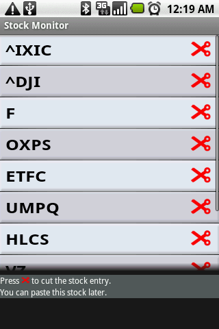 Stock Monitor Android Finance