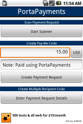 PortaPayments Android Finance