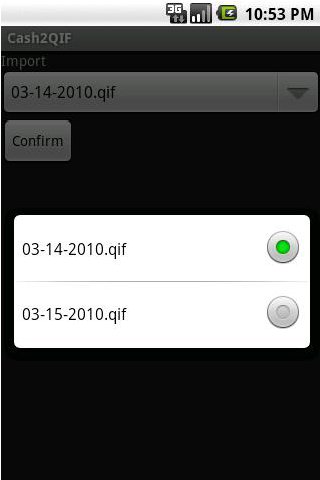 Cash2QIF Android Finance