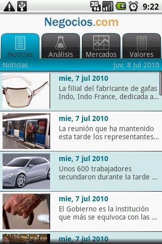 Negocios.com Android Finance