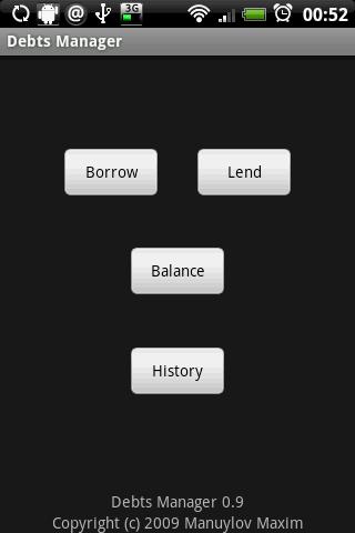 Debts Manager Android Finance