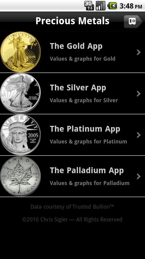 The Precious Metals App Android Finance