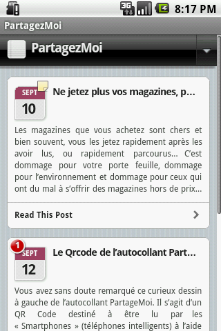 Partagez Moi Android Lifestyle