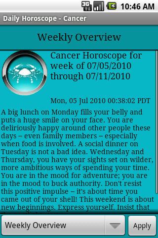 Cancer Daily Horoscope v2 Android Lifestyle