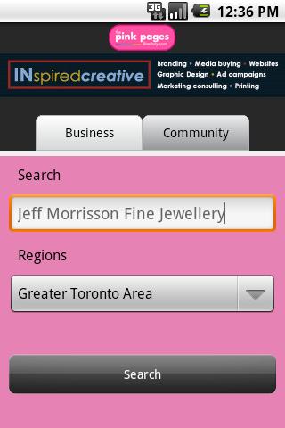 The Pink Pages Mobile App Android Lifestyle