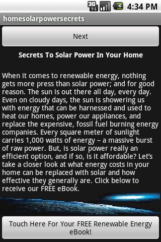 Home Solar Power Secrets Android Lifestyle