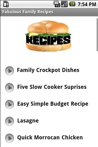 24 Fabulous Family Recipes Android Lifestyle