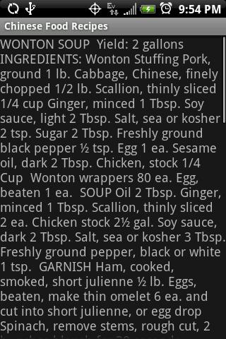Chinese Food Recipes Android Lifestyle