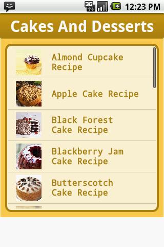 Cakes and DessertsZ Android Lifestyle