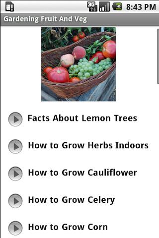 Gardening Fruit & Veg Android Lifestyle