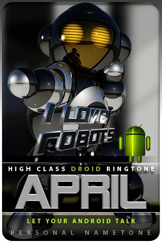 APRIL nametone droid Android Lifestyle