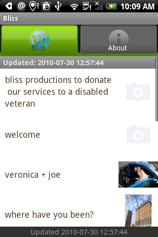Bliss Productions Android Lifestyle