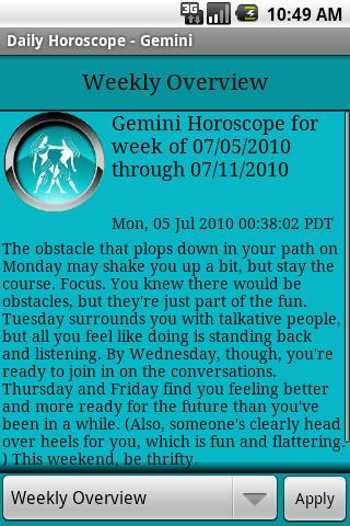 Gemini Daily Horoscope v2 Android Lifestyle