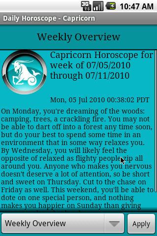 Capricorn Daily Horoscope v2 Android Lifestyle