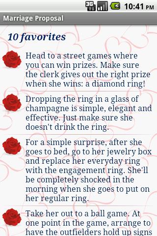 Marriage Proposal Android Lifestyle
