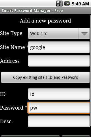 Smart Password manager – Free Android Lifestyle