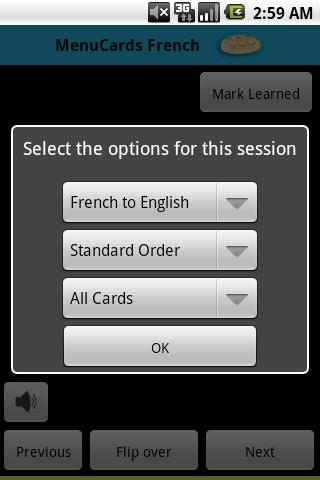 French MenuCards 1 Android Lifestyle