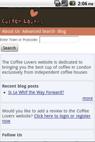 Coffee Lovers London Android Lifestyle