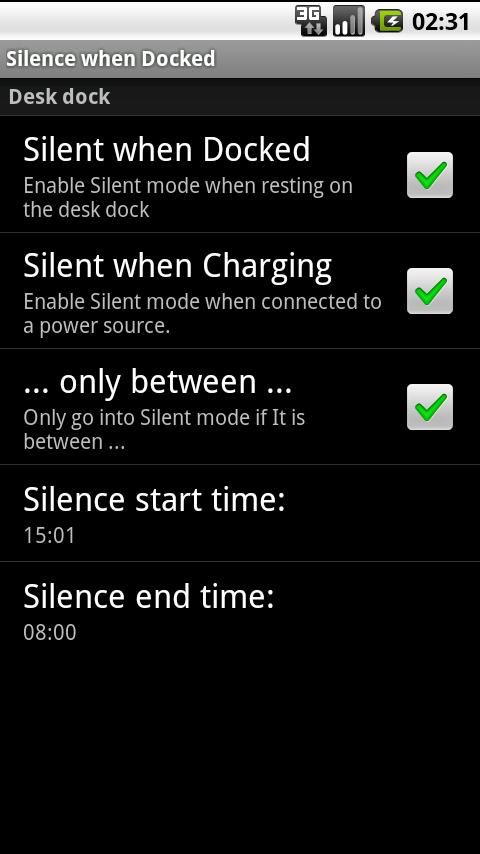 Silence When Docked