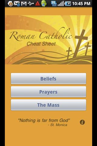 Catholic Cheat Sheet Android Lifestyle