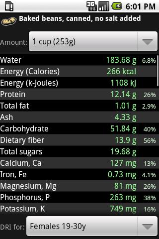 Nutrition Facts PRO Upgrade Android Lifestyle