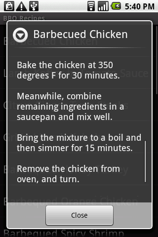 BBQ Recipes Android Lifestyle