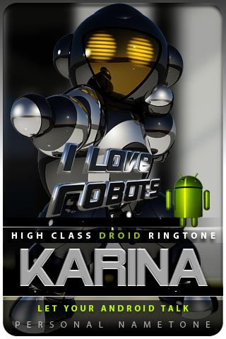 KARINA nametone droid Android Lifestyle