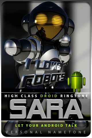 SARA nametone droid Android Lifestyle