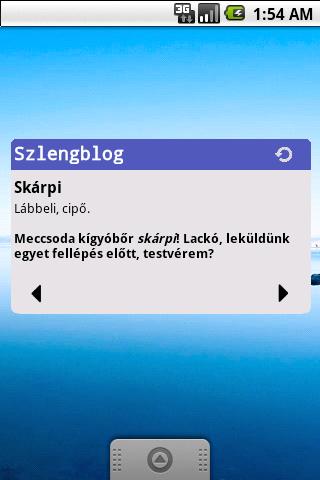 Szlengblog widget Android Lifestyle