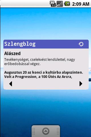 Szlengblog widget Android Lifestyle