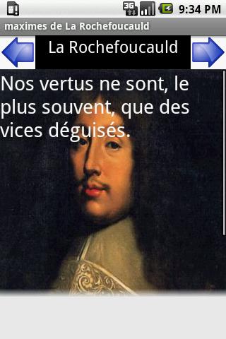 maximes de la Rochefoucauld Android Lifestyle