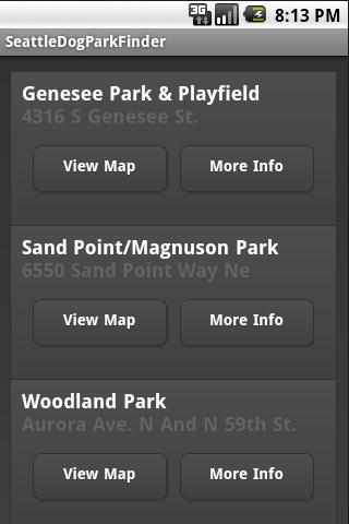 Seattle Dog Park Finder Android Lifestyle