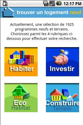 Trouver un logement neuf Android Lifestyle