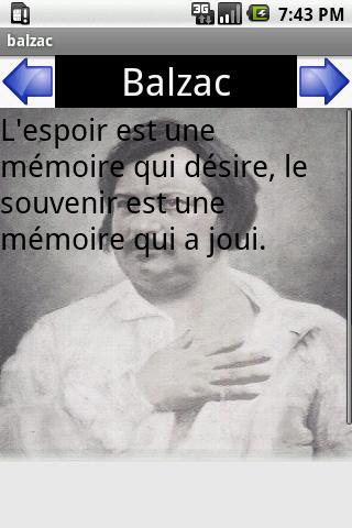 citations de Balzac Android Lifestyle