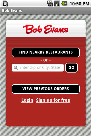 Bob Evans Android Lifestyle