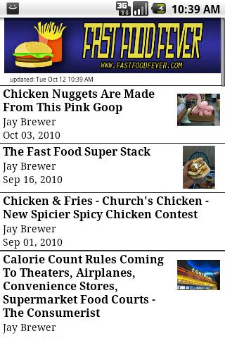 Fast Food Fever Android Lifestyle