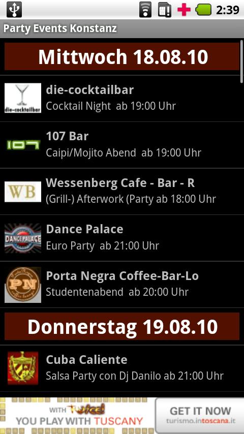 Party Events Konstanz Android Lifestyle